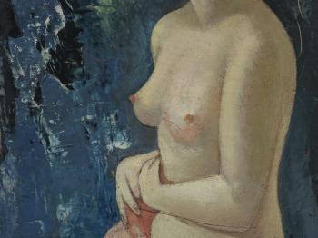 Female Nude at a Window by 
																			Eric Detthow