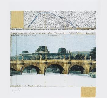 The Pont Neuf wrapped (Project for Paris) by 
																	 Jeanne-Claude