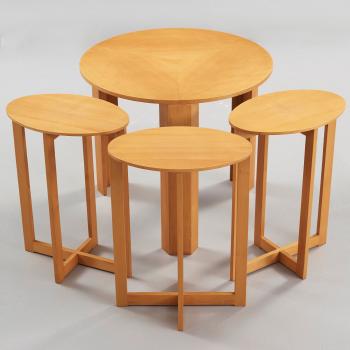 A HI-gruppen nest of four tables by 
																			 H I Gruppen