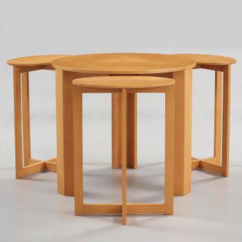 A HI-gruppen nest of four tables by 
																			 H I Gruppen