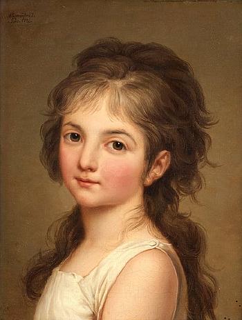 Portrait de jeune fille by 
																			Adolf Ulrik Wertmuller
