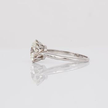 A 3.60 ct old-cut diamond ring by 
																			 C G Hallberg