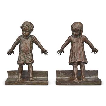 Hide and seek bookends by 
																	Abastenia St Leger Eberle