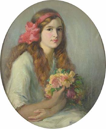Portrait of Miss Helen Wells by 
																	Horazio Gaigher