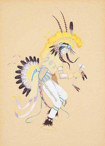 Untitled - Dancer by 
																	Gerald Tailfeathers