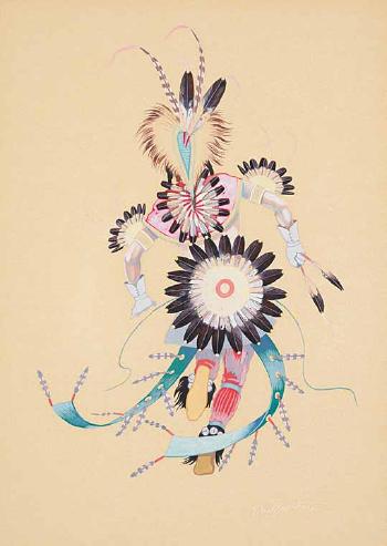 Untitled - Feathered Dancer by 
																	Gerald Tailfeathers