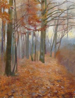 Autumn Woodland by 
																	Waclaw Szymanovski
