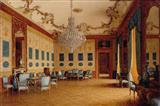 The Blue Salon at Schönbrunn by 
																	J Jaunbersin