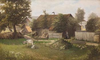 Sommerliche Idylle am Bauernhof by 
																			Marie Onken-Palme