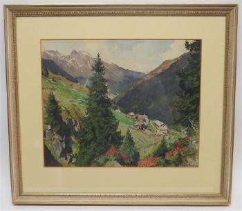 Landschaft in Tirol - Sellraintal by 
																			Eduard von Handel-Mazzetti