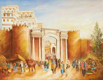 Vue de Sanaa by 
																	Leopold M Baijot