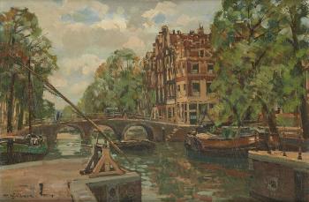 Le pont à trois arches à Amsterdam by 
																	Daniel Muehlhaus