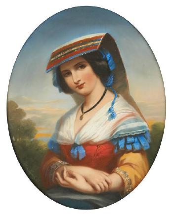 Portrait de Marie Philippine d’Hondt by 
																	Mathilde Lagache