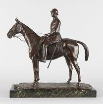 Albert 1er à cheval by 
																	Georges Malissard