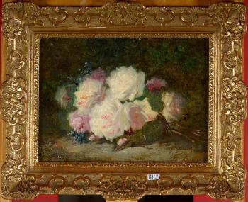 Bouquet de roses by 
																	Francois Backvis