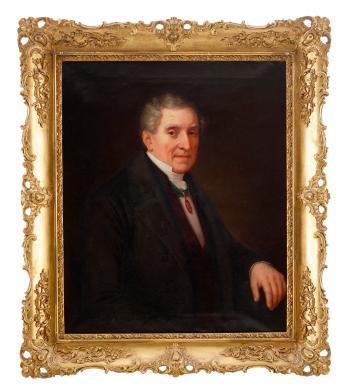 Porträtt av silversmeden Erik Adolf Zethelius Stockholm (1781-1864) by 
																			Erik Wahlbergson