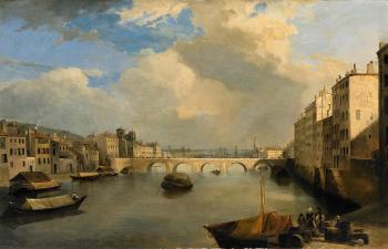 Lyon Saône and Pont Tilsitt by 
																			Philippe Tanneur