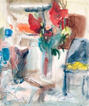Stillleben mit Blumen by 
																	Alfred Wais