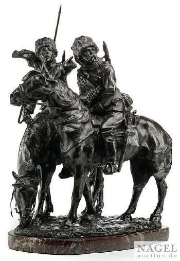 Paar Kosaken zu Pferd by 
																	Angiolo Malavolti