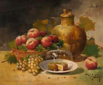 Stillleben mit Äpfeln by 
																	Victor Galloit