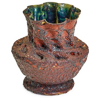 Exceptional vase by 
																			George Edgar Ohr
