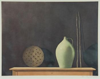 Still life with jug by 
																			Stephen Lorber