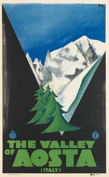 The Valley Of Aosta by 
																	Giuseppe Magagnoli