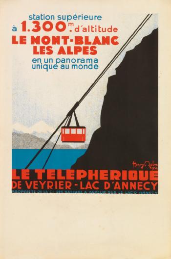 Le Telepherique by 
																	Henry Reb