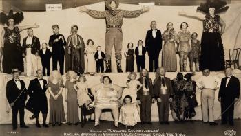 Celebrating 'Ringling Golden Jubilee' Ringling Brothers and Barnum & Bailey Combined Circus Side Show by 
																	Edward Kelty