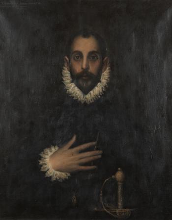 Portrait d'apres Le Greco by 
																			Enrique Lagares
