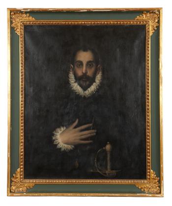 Portrait d'apres Le Greco by 
																			Enrique Lagares