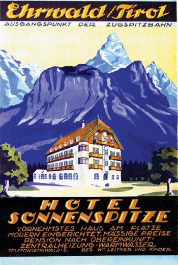 Hotel Sonnenspitze - Ehrrvald Tirol by 
																	Fritz Uhlich