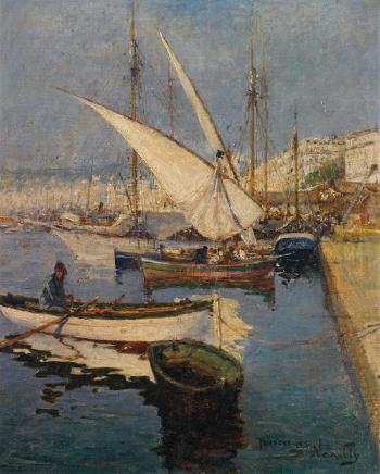 Le port d'Alger by 
																	Francisque Noailly