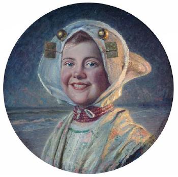 Portrait d’une jeune fille by 
																	Herman Knopf