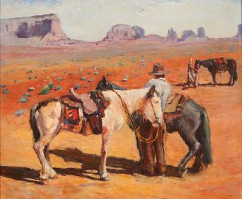 Western Cowboy Scene by 
																			Zivko Zic