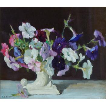 Petunias by 
																			Clara Hagarty