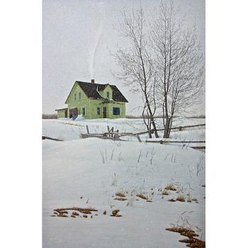 Winter cottage by 
																			Peter La Saga