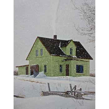 Winter cottage by 
																			Peter La Saga