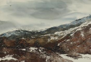Snow in the mountains by 
																	Dennis Frings