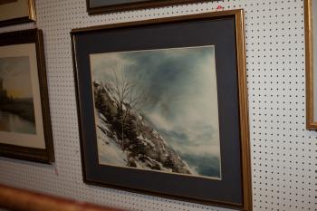 Face of mountain in snow by 
																			Dennis Frings