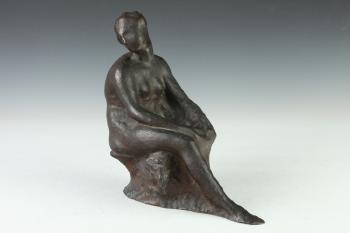 Seated female nude by 
																	Alfeo Faggi