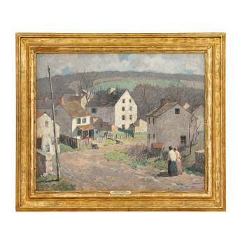 The little village by 
																			Robert Spencer