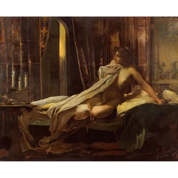 Lady in her boudoir by 
																	Francois Zmurko