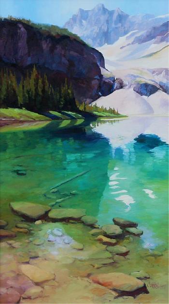 Haiduck Lake and Peak, Banff National Park by 
																			Alice Saltiel-Marshall