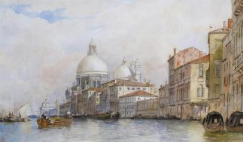 Santa Maria della Salute from the Grand Canal, Venice by 
																	James Herve d'Egville