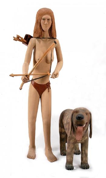 Diana and her hound Dog by 
																			Saturnino Portuondo Odio