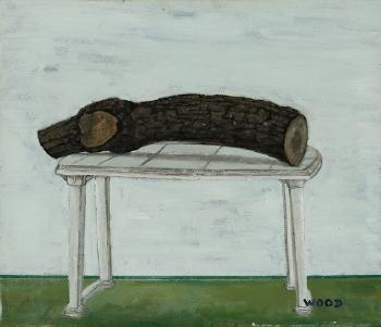 Wood, tire and a stone by 
																			K P Reji