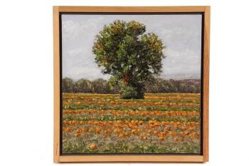 Tree with Pumpkin Field by 
																			Thomas Sarrantonio