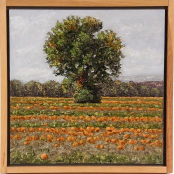 Tree with Pumpkin Field by 
																			Thomas Sarrantonio