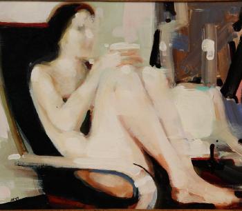 Nude with a Cup by 
																			Alex Kanevsky